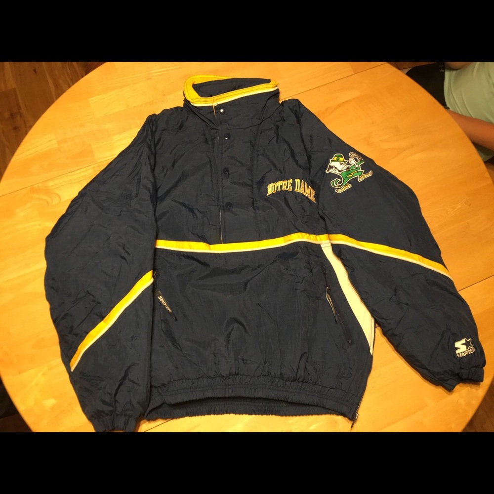 Vintage L Starter Notre Dame Fighting Irish Puffer